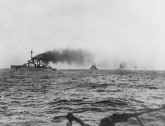 German battlecruisers steaming to Scapa
