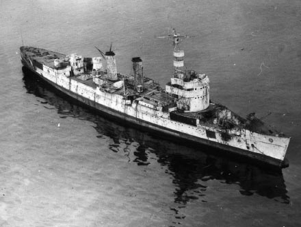 Fylgia as target ship