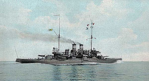 Color photo of Vasa in 1901