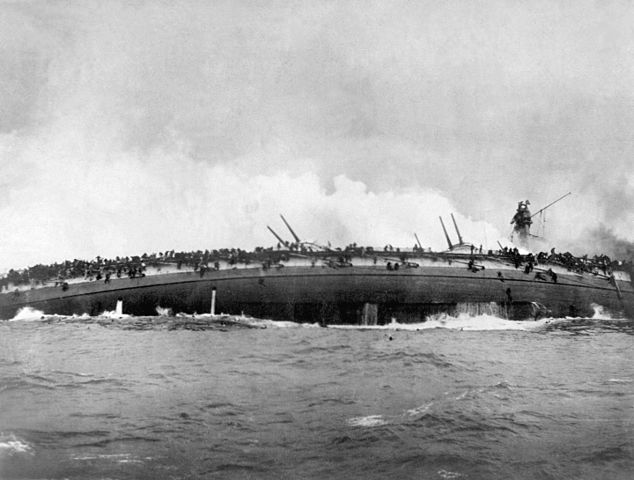 Blücher sinking