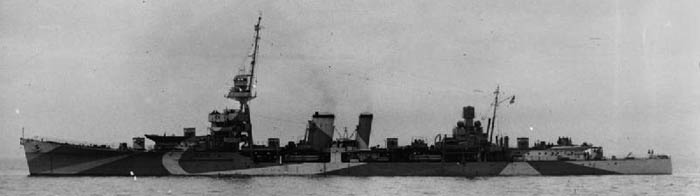 HMS Durban, 8 October 1942