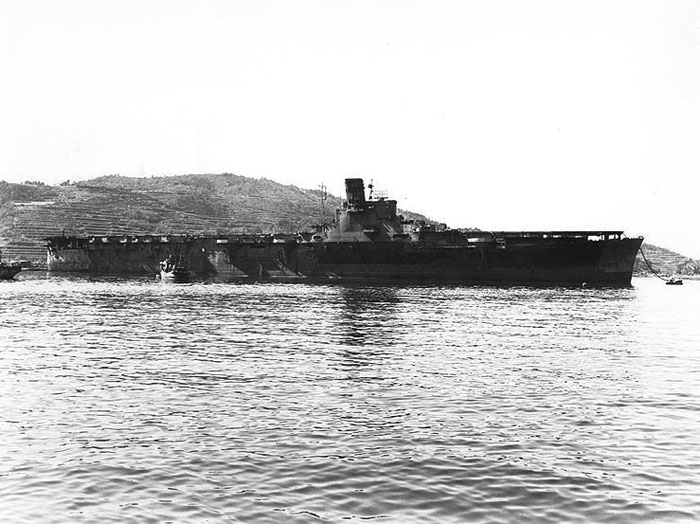 moored at Sasebo, autumn 1945