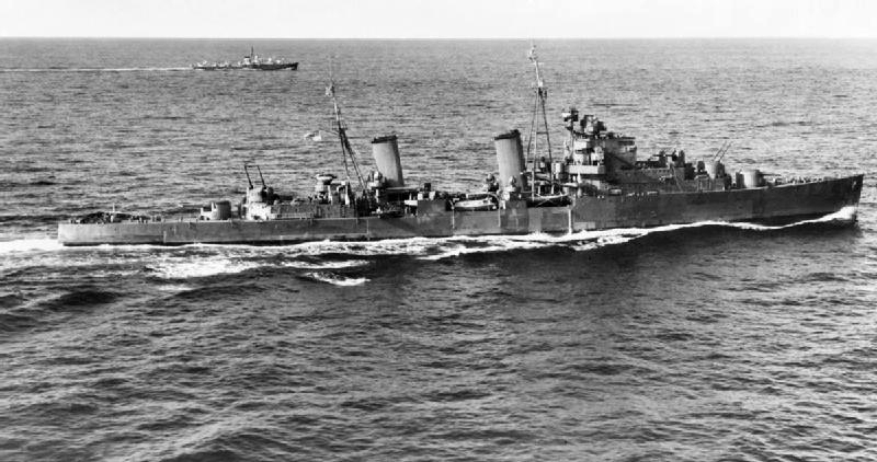 HMS Hermione underway 1942
