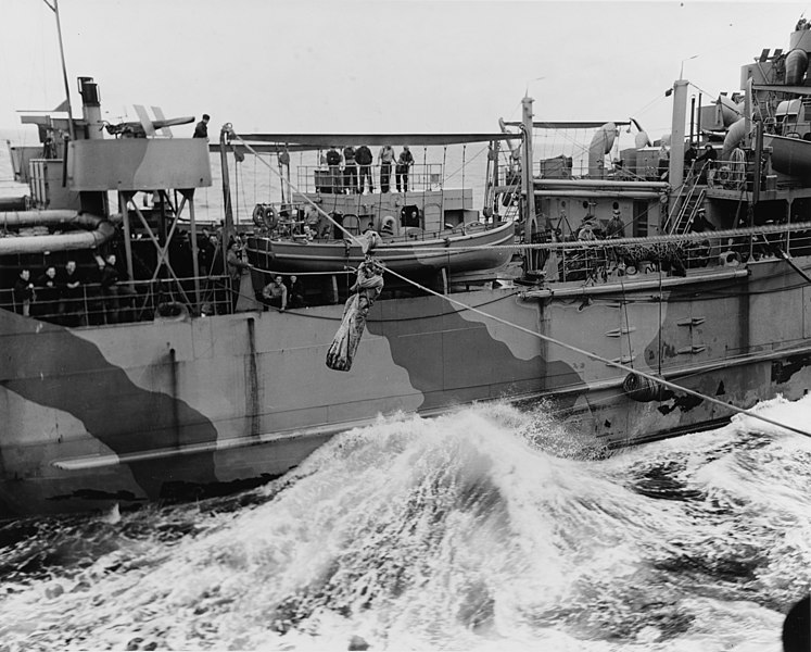 John_Thomas_Blackburn_transferred_from_USS_Monadnock_to_USS_Santeee__11_Nov_1942