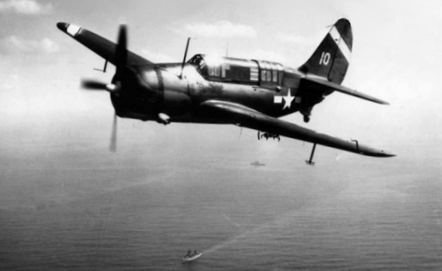 SB2C-3 from USS Hancock off Iwo Jima