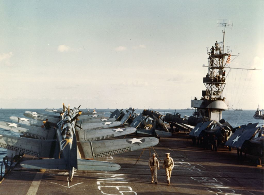 SBDs on USS Sangamon, Operation Torch, Nov. 1942