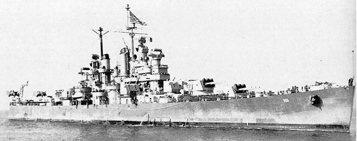 USS Amsterdam Astoria 14 October 1945