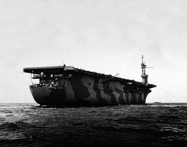 USS Charger, AVG-30 underway 1942