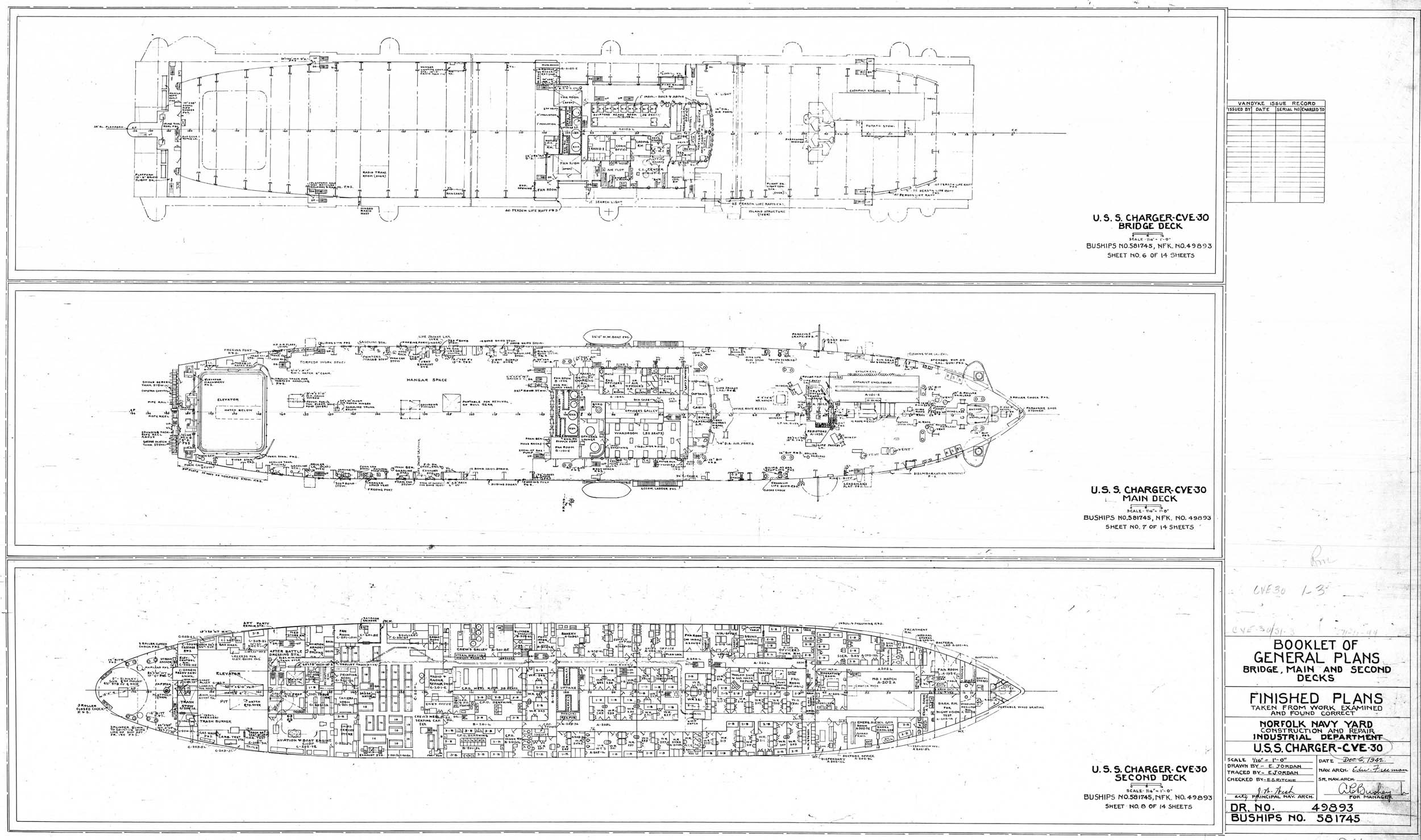 USS Charger, blueprint 3