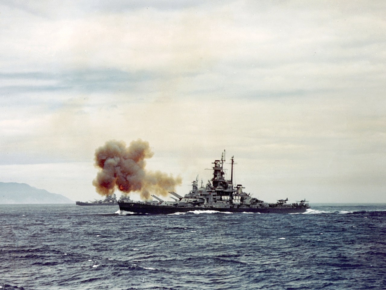 Bombarding Kamaishi, 14 July 1945