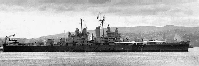 USS Little Rock CL-92 Valparaiso 1946