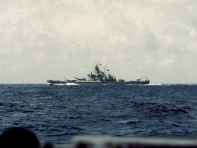 USS Massachusetts off Casablanca 1942