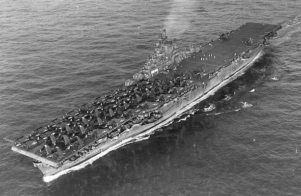 USS Wasp CV-18, Western Pacific 6 August 1945